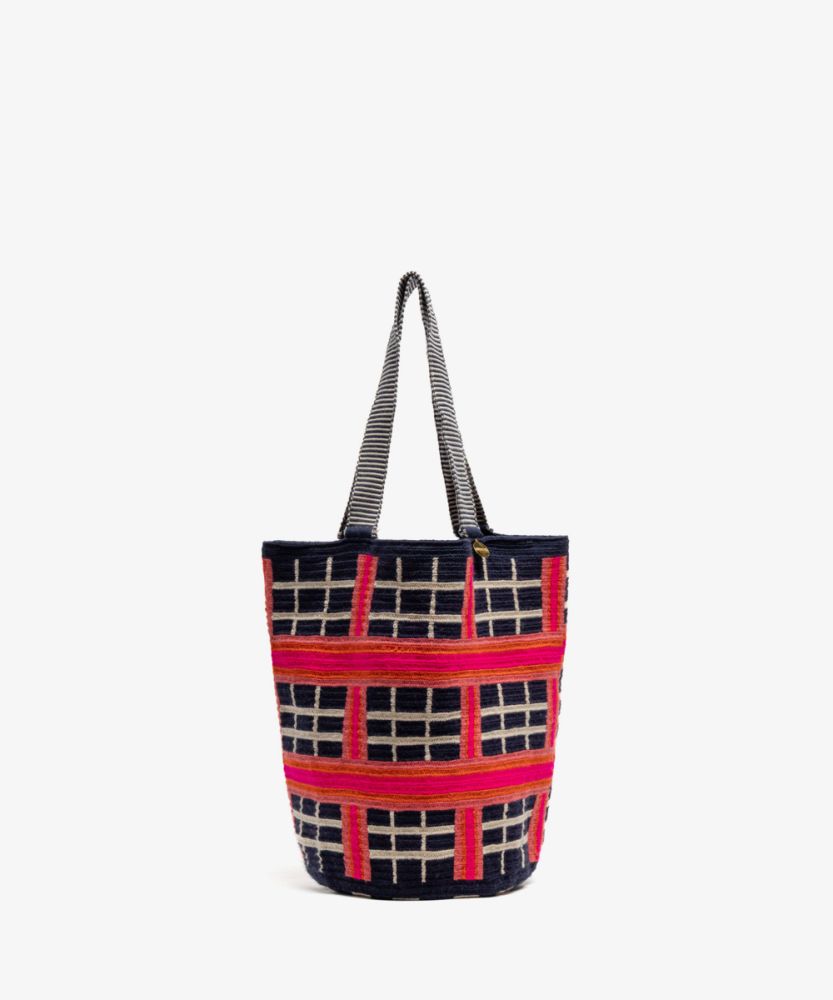 BOLSO CALA - HERON - AZUL OSCURO & ROSA