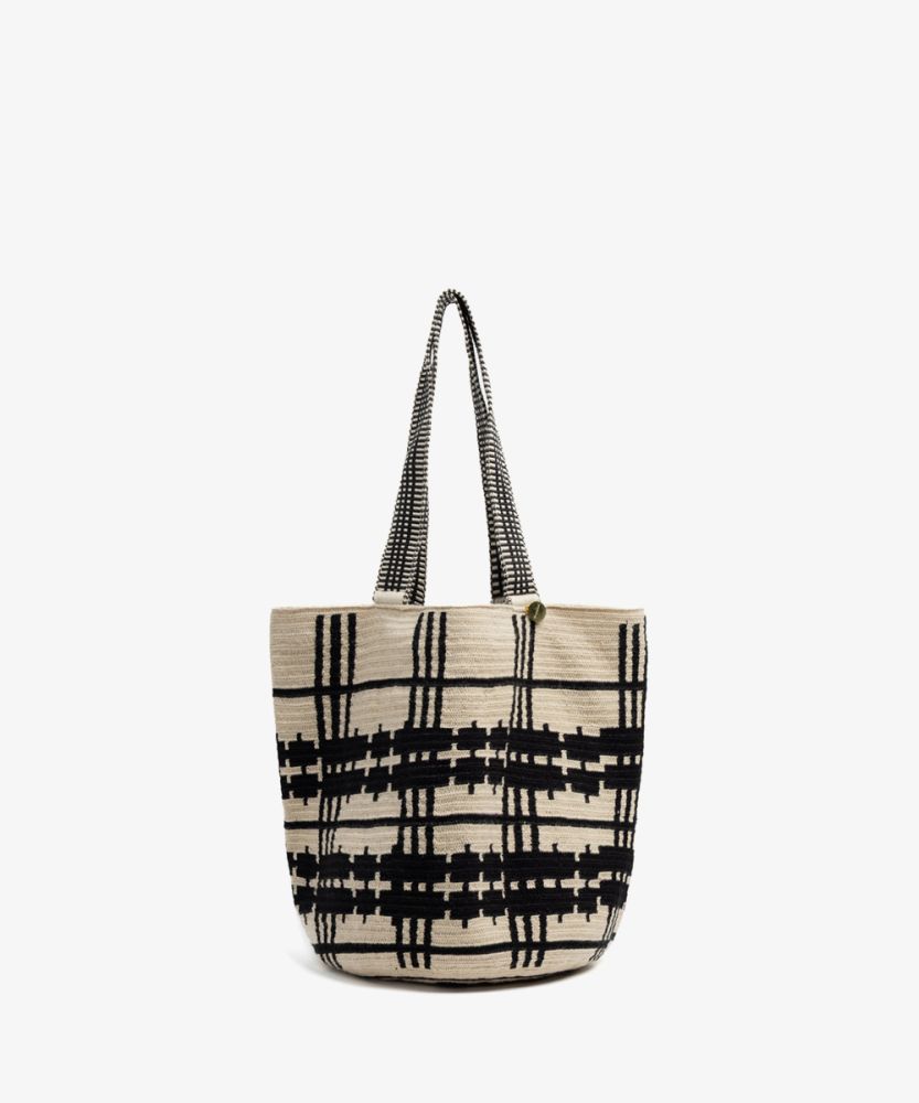 BOLSO CALA - AQUARIUS - BEIGE Y NEGRO