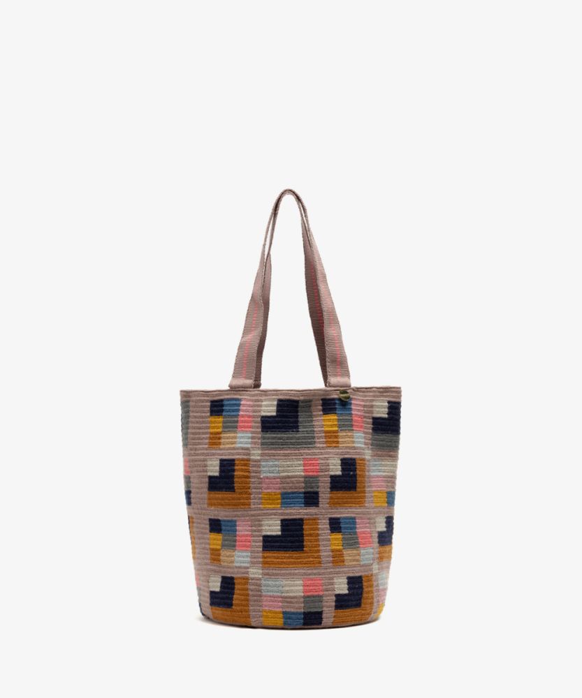BOLSO CALA - Beige y multicolor