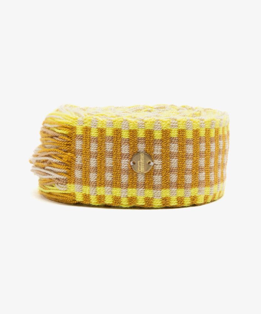 Cinturón de flecos - AMARILLO Y TOSTADO