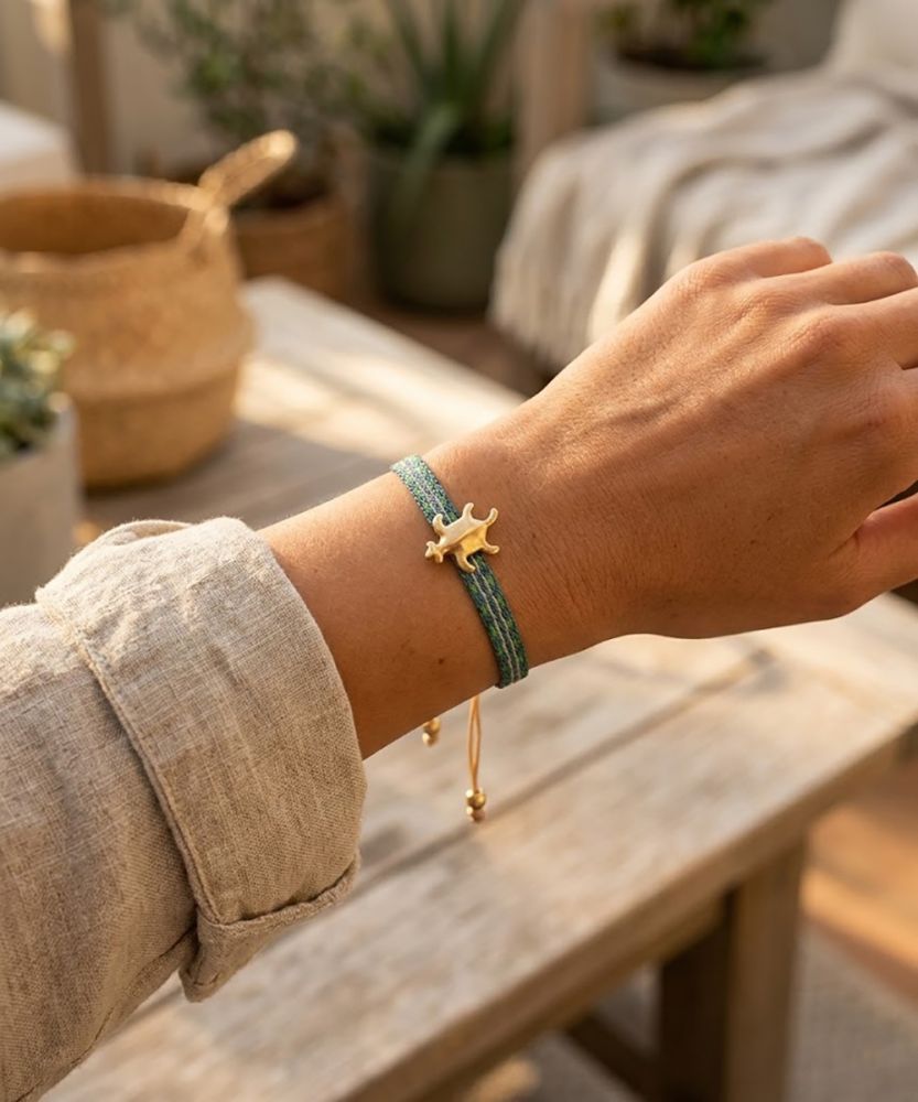 BRACELET WITH CHARM - TORTOISE NARIÑO
