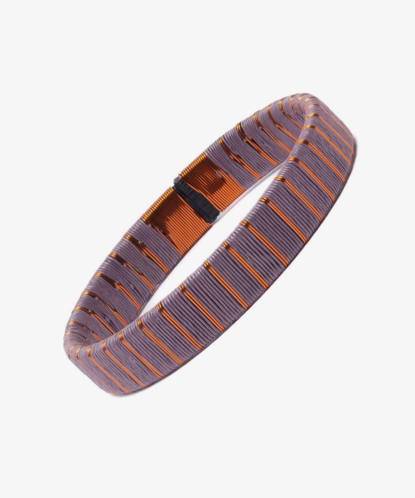Pulsera Werregue, 1 cm - LILA Y COBRE