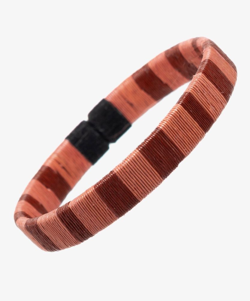 Pulsera Werregue, 1 cm, Unit ROSE Y MARRON