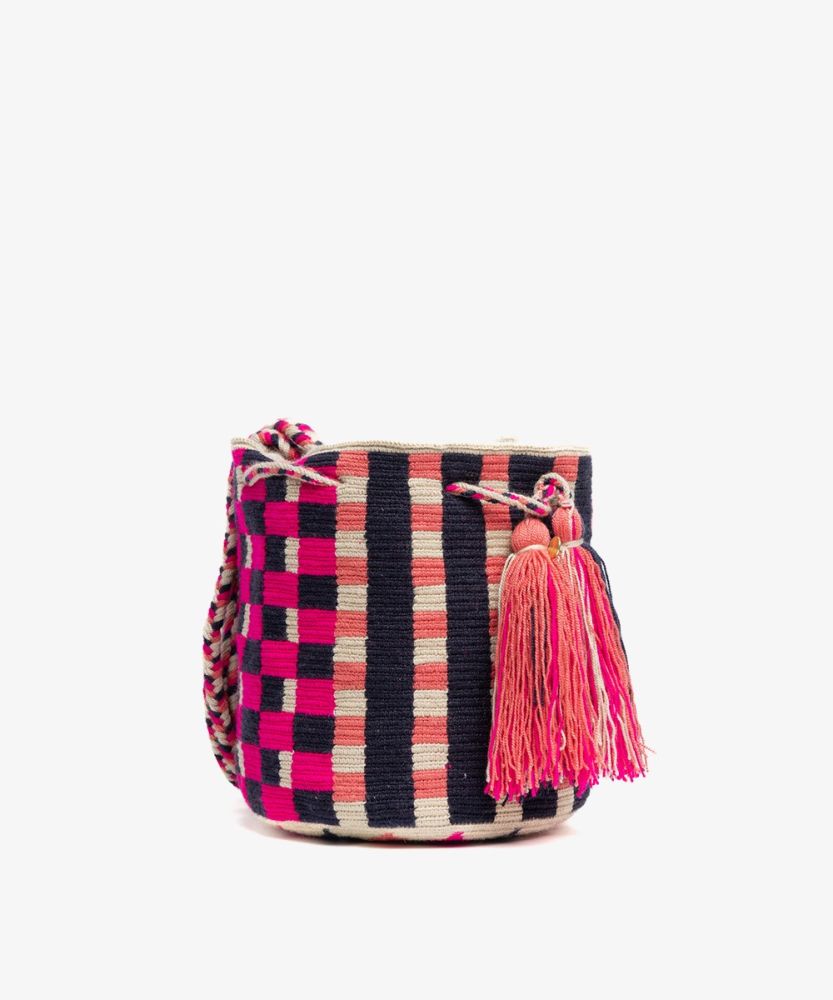 Crossbody Bag M - SWORDFISH - NAVY & FUCHSIA
