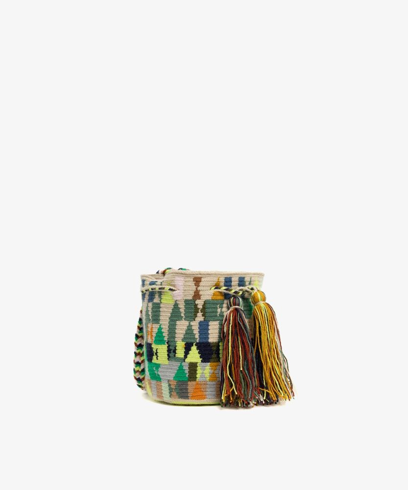 Extrasmall Wayuu Bag - HARE - JADE & MULTICOLOR