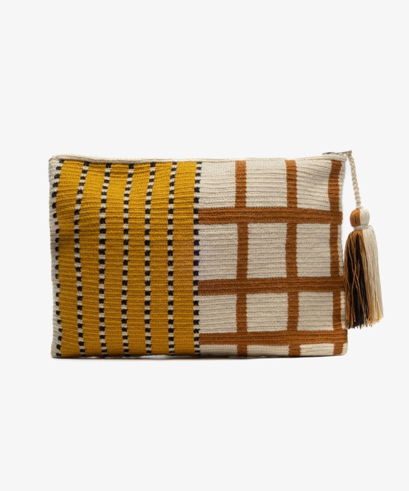 Clutch Bag -  GOOSE - MUSTARD & TOAST 