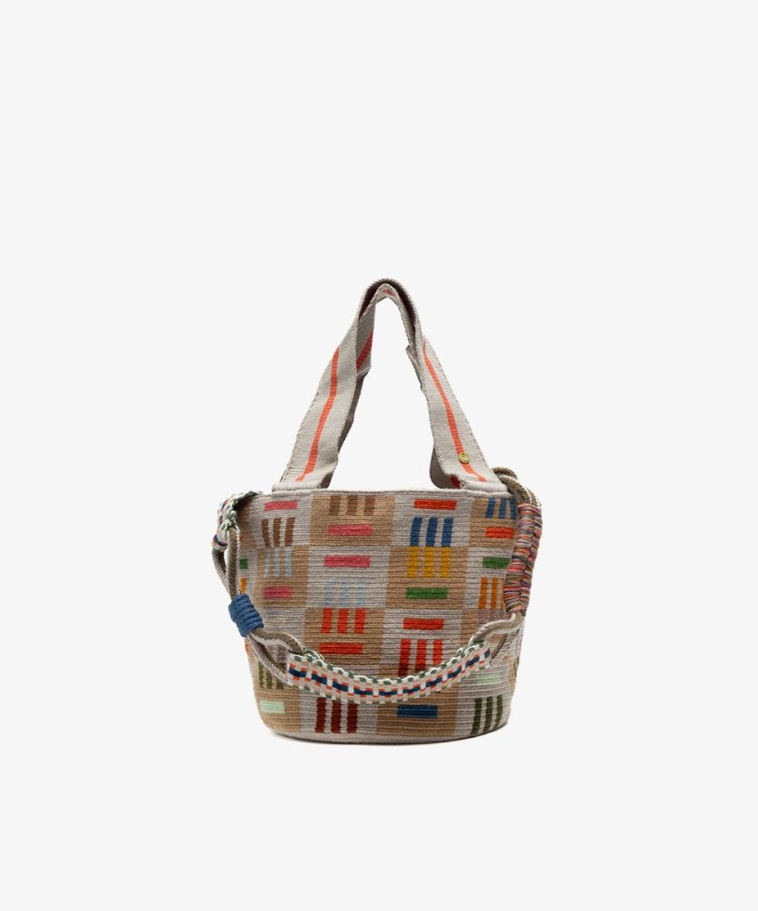 BOLSO NOA CON ASA BANDOLERA- WOLF- TOSTADO Y GRIS