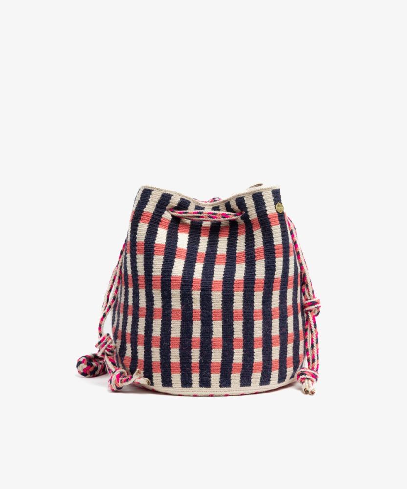 MITRA bag - SWORDFISH - NAVY & FUCHSIA