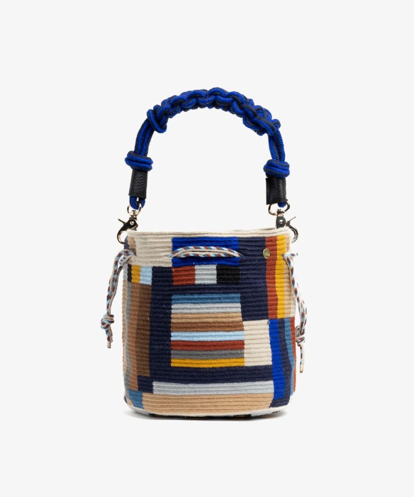 BOLSO MITRA CON ASA DE MACRAMÉ - 