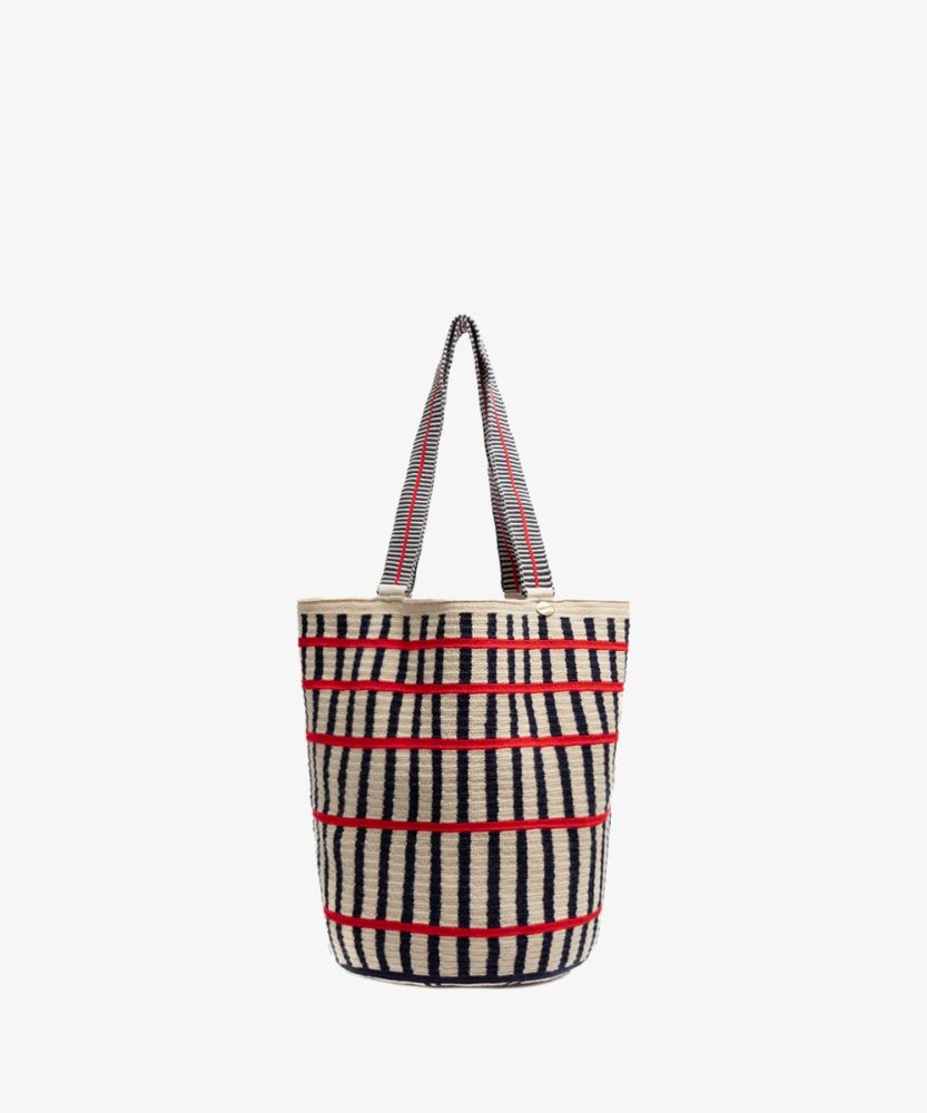BOLSO CALA - PEACOCK - BEIGE Y MARINO