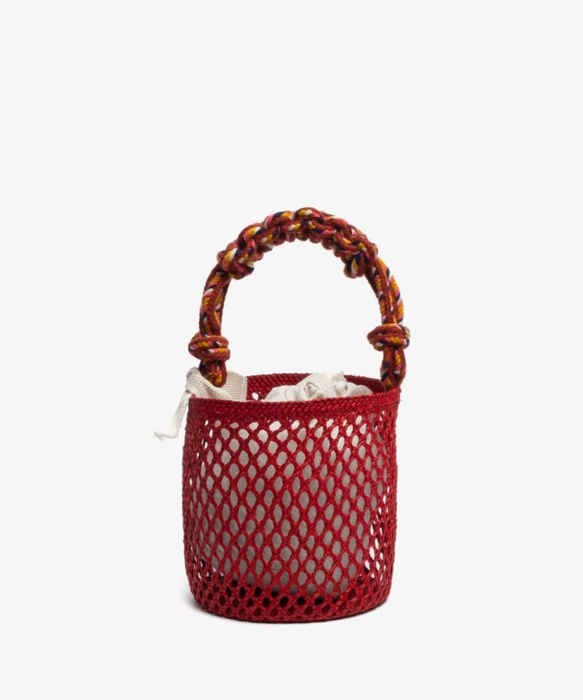 Guanabana Toquilla Basket Bag RED