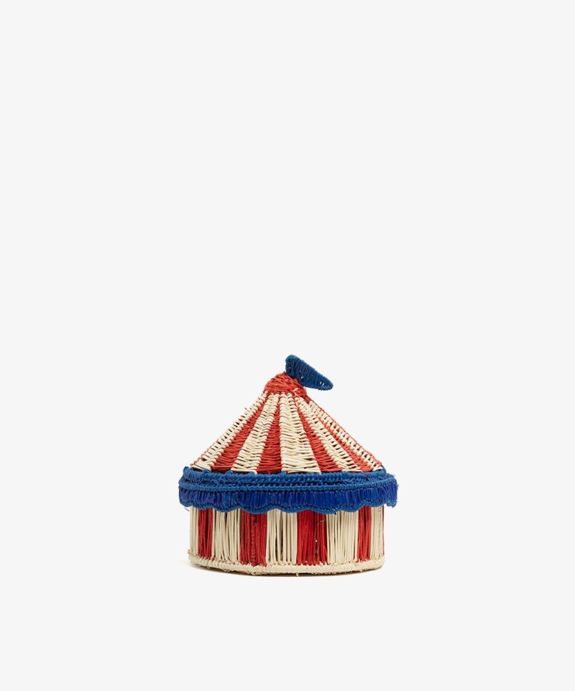 JEWELRY BOX S CIRCUS - RED & BEIGE