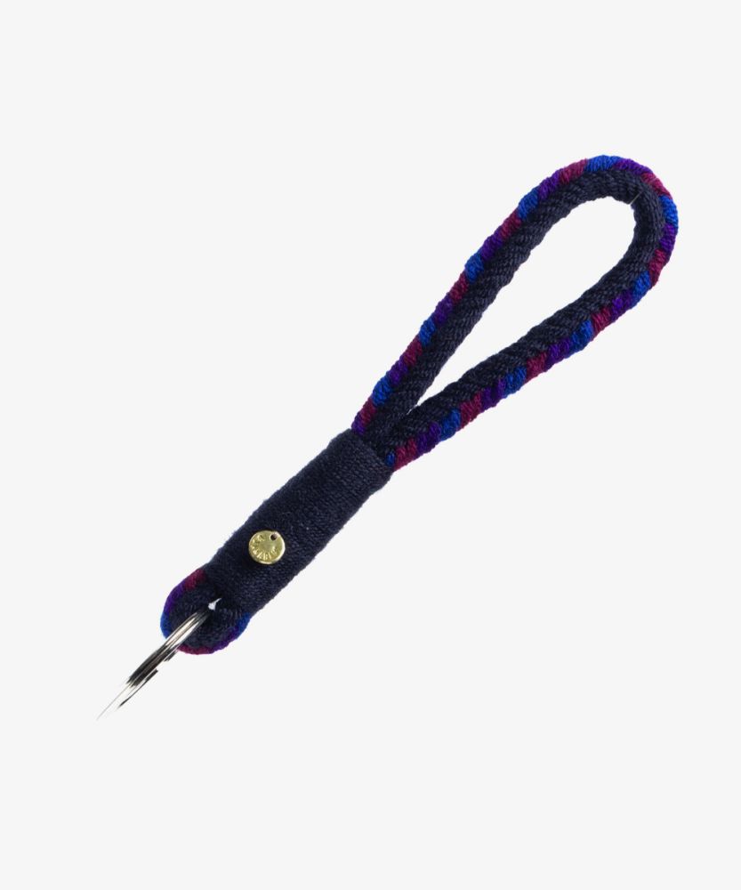 SOFIA Keyring- BLUE & BURGUNDY
