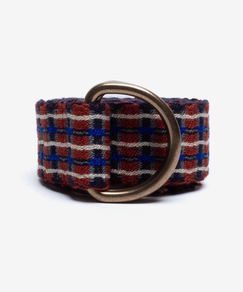 Buckle belt - BROWN & ROYAL BLUE