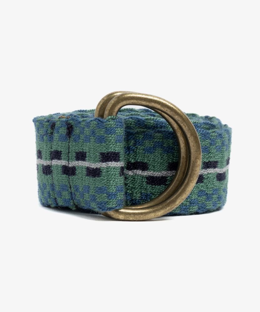Buckle belt- GREEN & BLUE