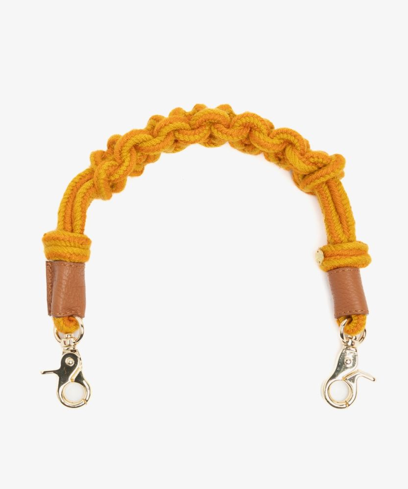 Cord shoulder strap - MACRAME MUSTARD