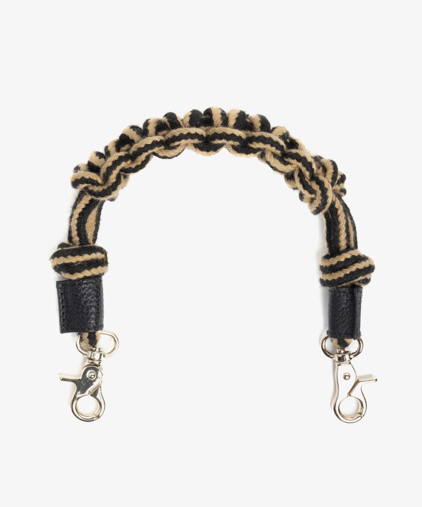 Asa de bolso de cordón - VERDE & GRIS