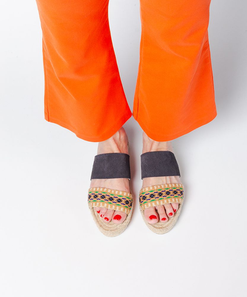 Espadrille con 2 cintas