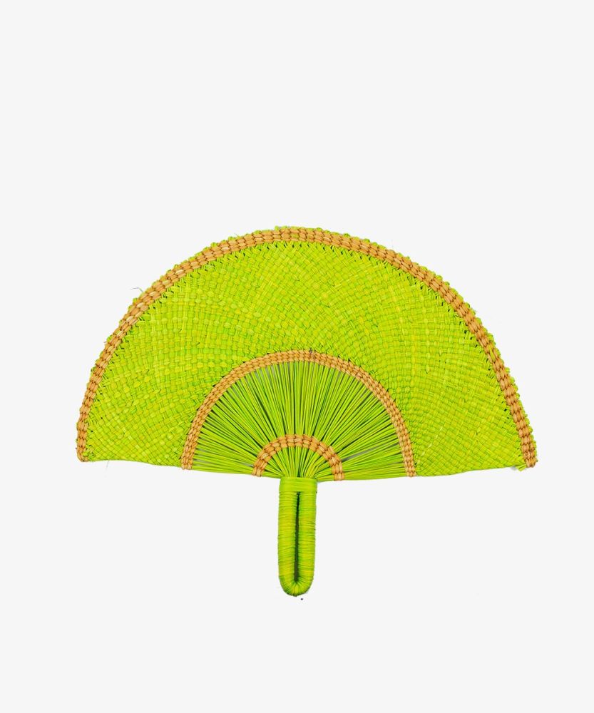 Abanico - Verde Fluorescente & Detalles Beige