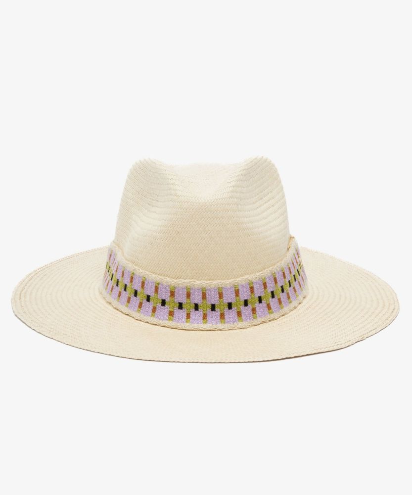 PANAMA HAT WITH RIBBON - BEIGE