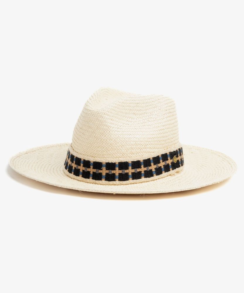 SOMBRERO PANAMA CON CINTA - BEIGE
