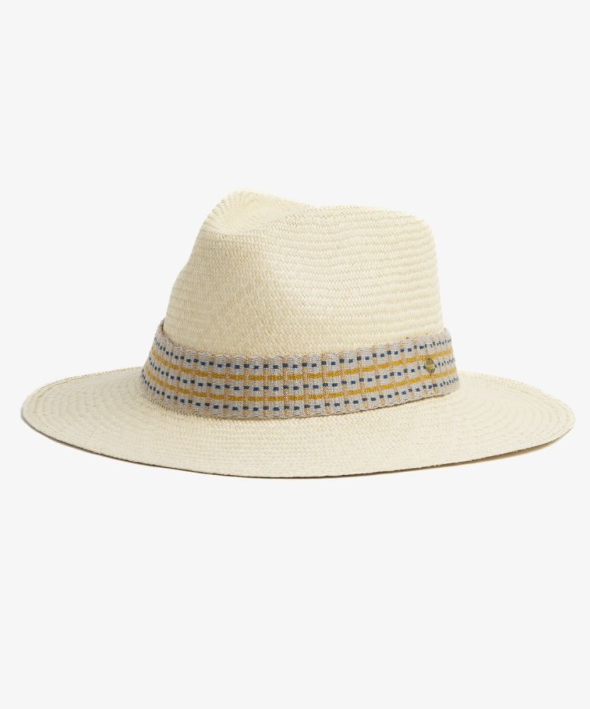 PANAMA HAT WITH RIBBON - BEIGE