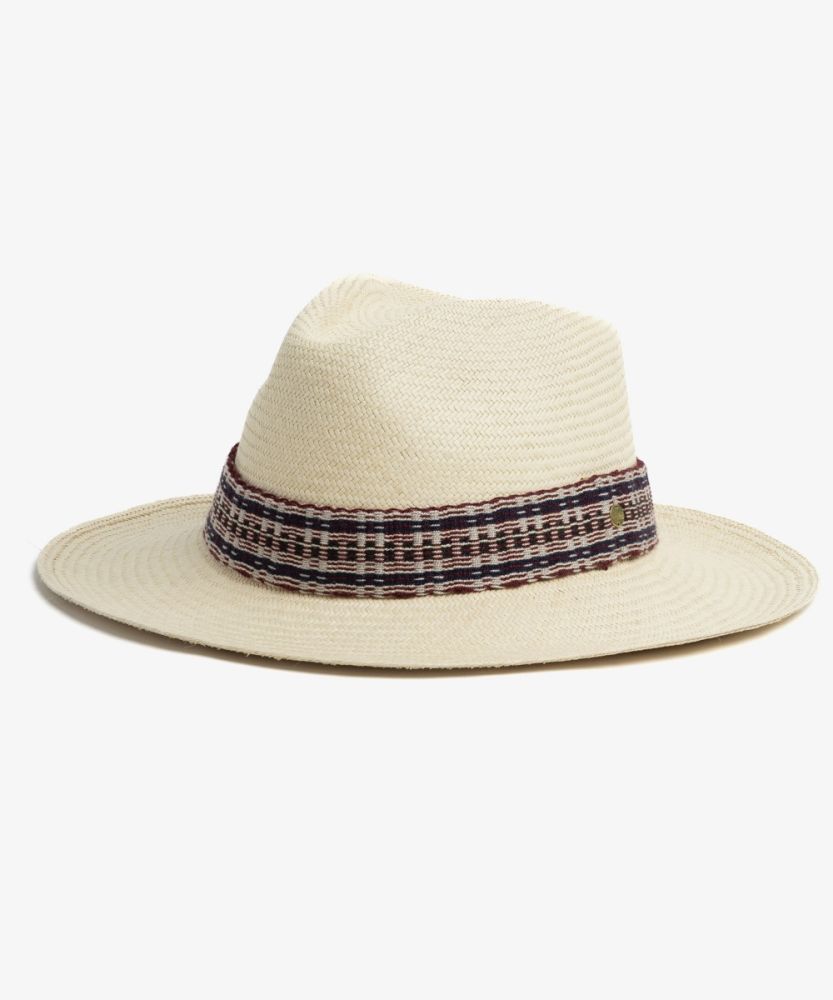 PANAMA HAT WITH RIBBON - BEIGE