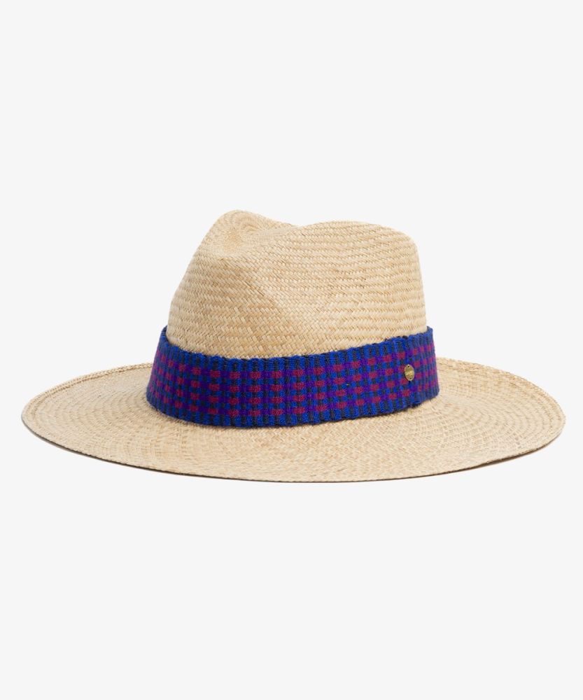SOMBRERO PANAMA CON CINTA - TOSTADO