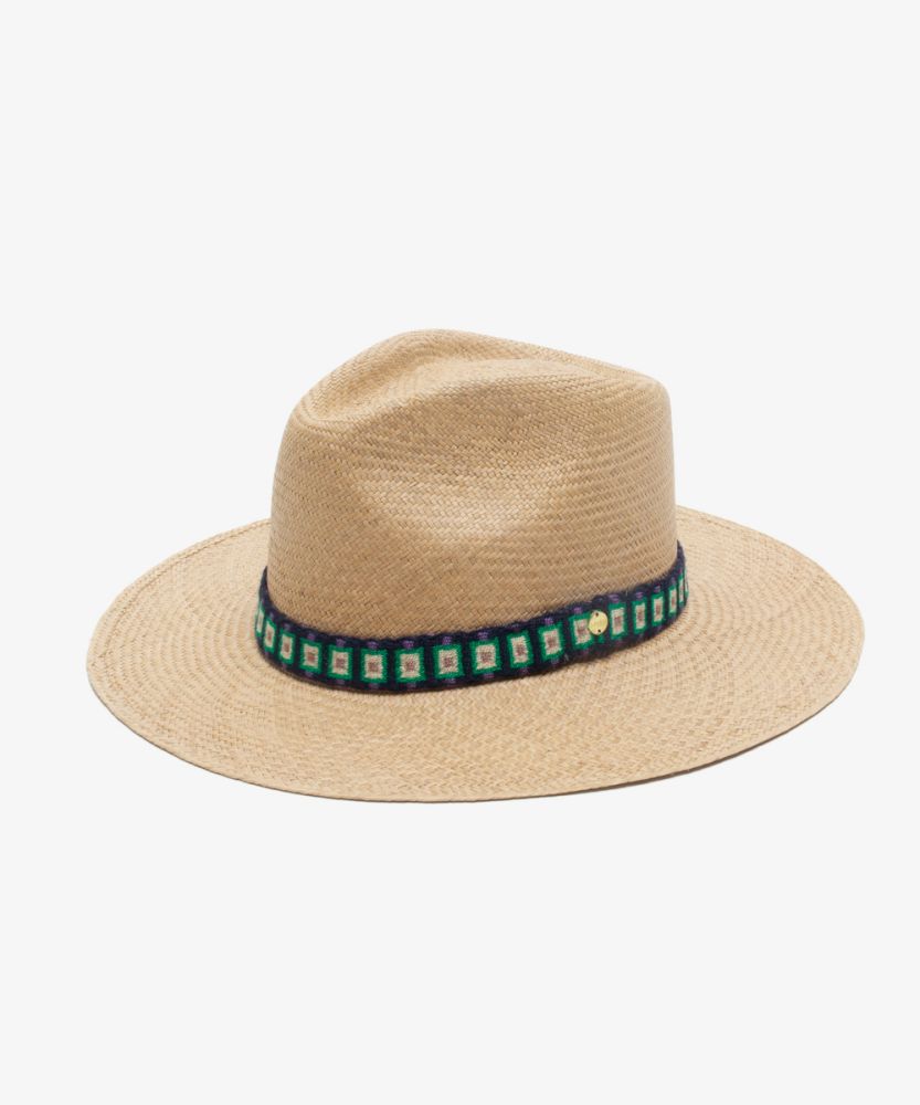 SOMBRERO PANAMA CON CINTA - TOSTADO