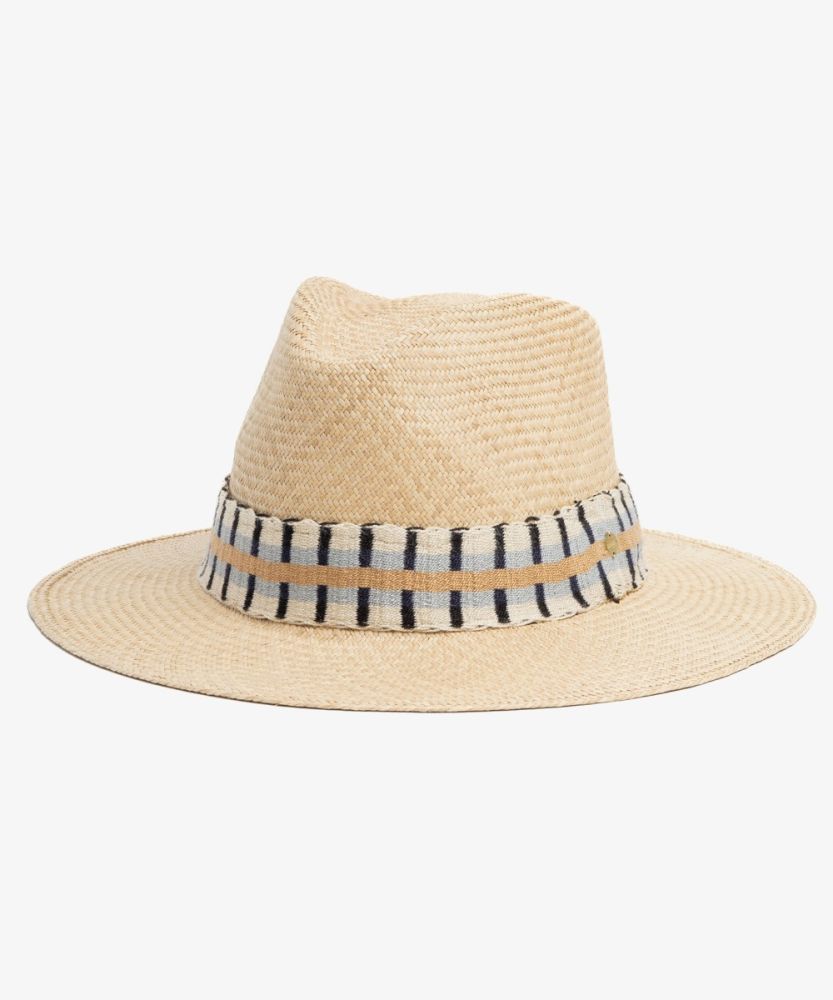 SOMBRERO PANAMA CON CINTA - TOSTADO