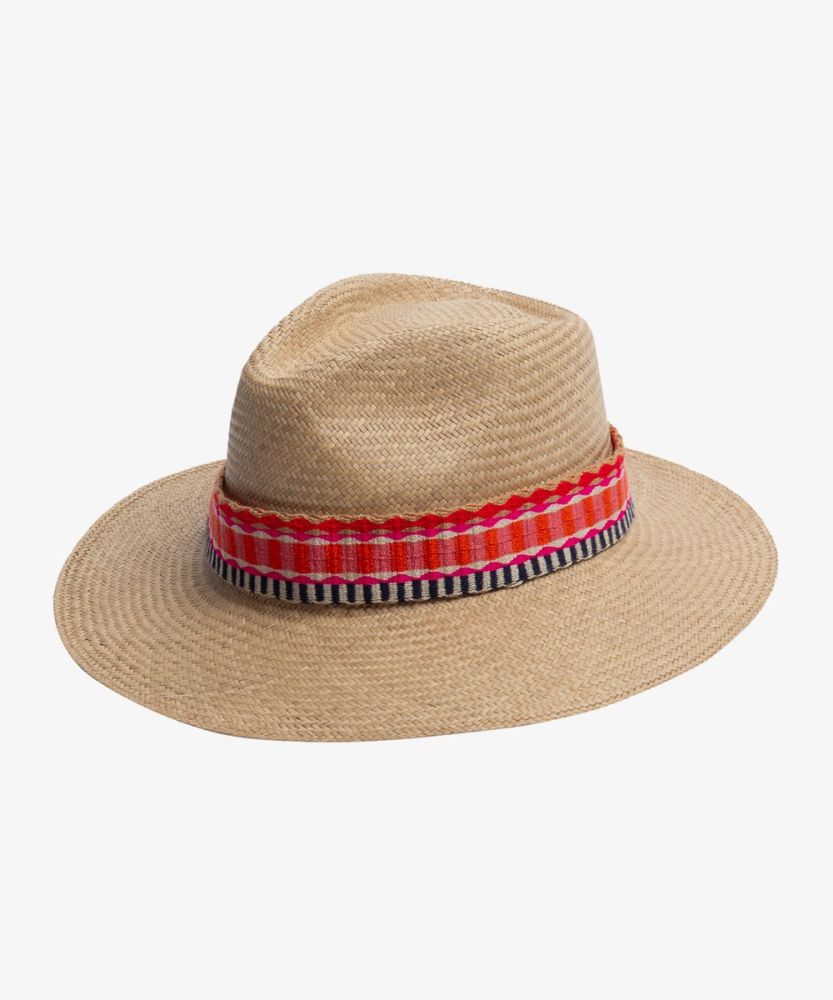 SOMBRERO PANAMA CON CINTA - TOSTADO