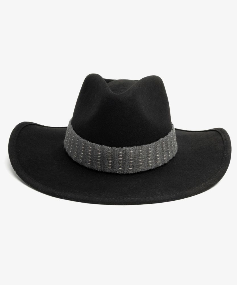 COWBOY WOOL HAT 
BLACK
SIZE M