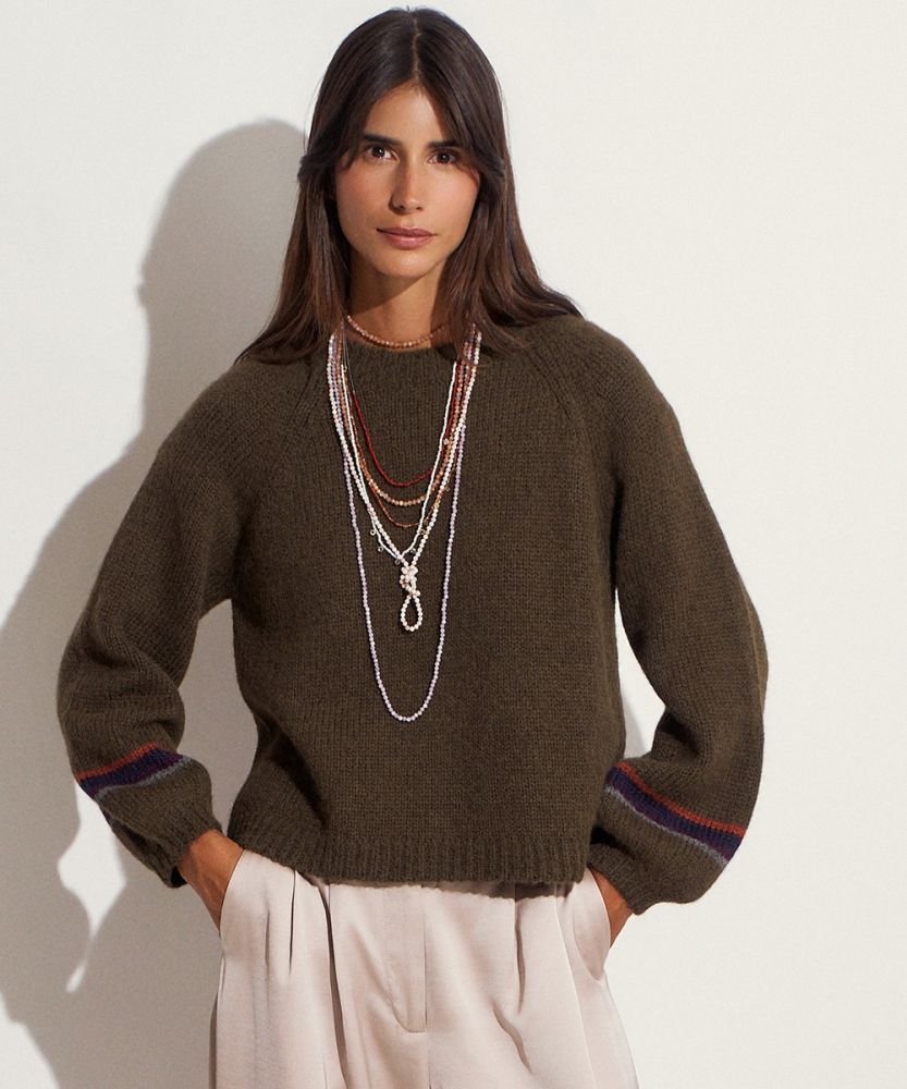 JERSEY ELVIRA DE BABY ALPACA - CAQUI