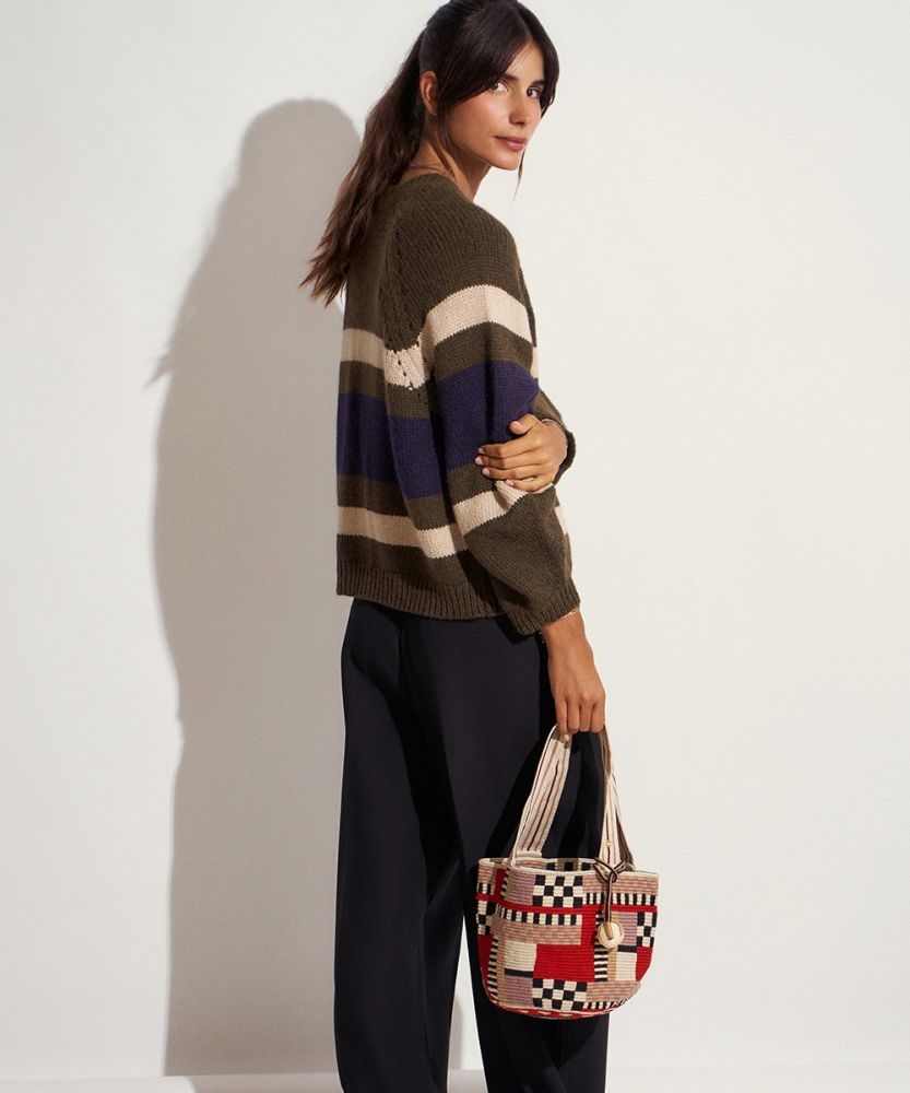 Noa 2 bolso - beige y naranja
