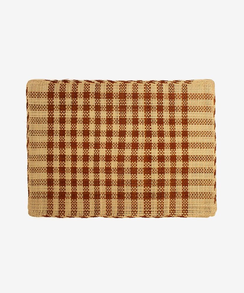 Individual rectangular - 1 unidad - BLANCO Y MARRÓN
