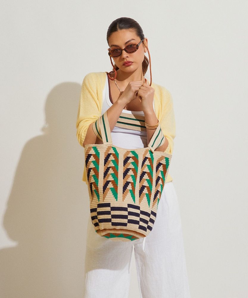 BOLSO CALA -  DUCK - MARINO Y VERDE