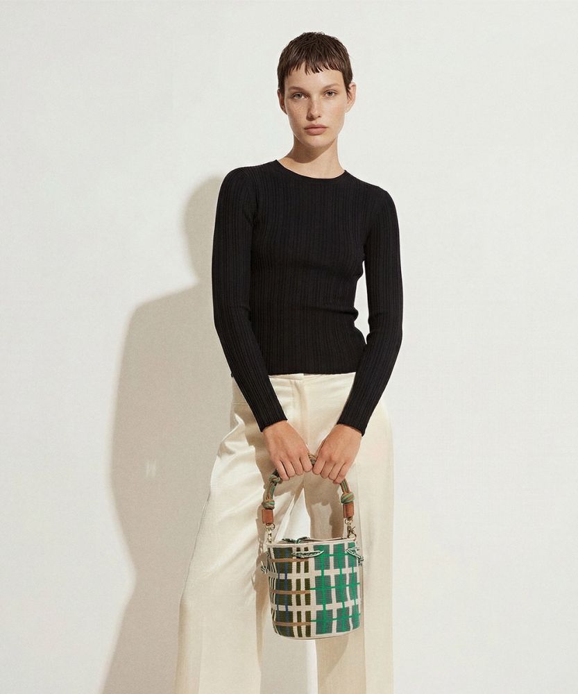 BOLSO MITRA CON ASA DE MACRAMÉ -   FALCON - VERDE Y VERDE OSCURO