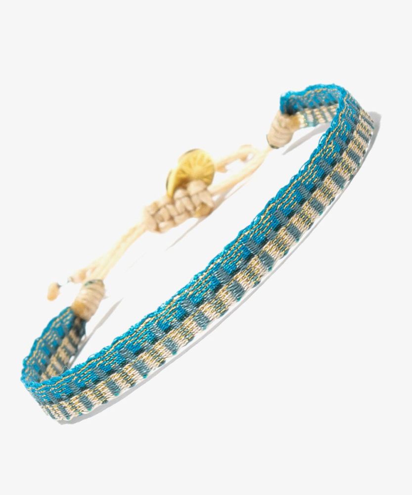 Pulsera Argantina 120 - TURQUESA & BEIGE