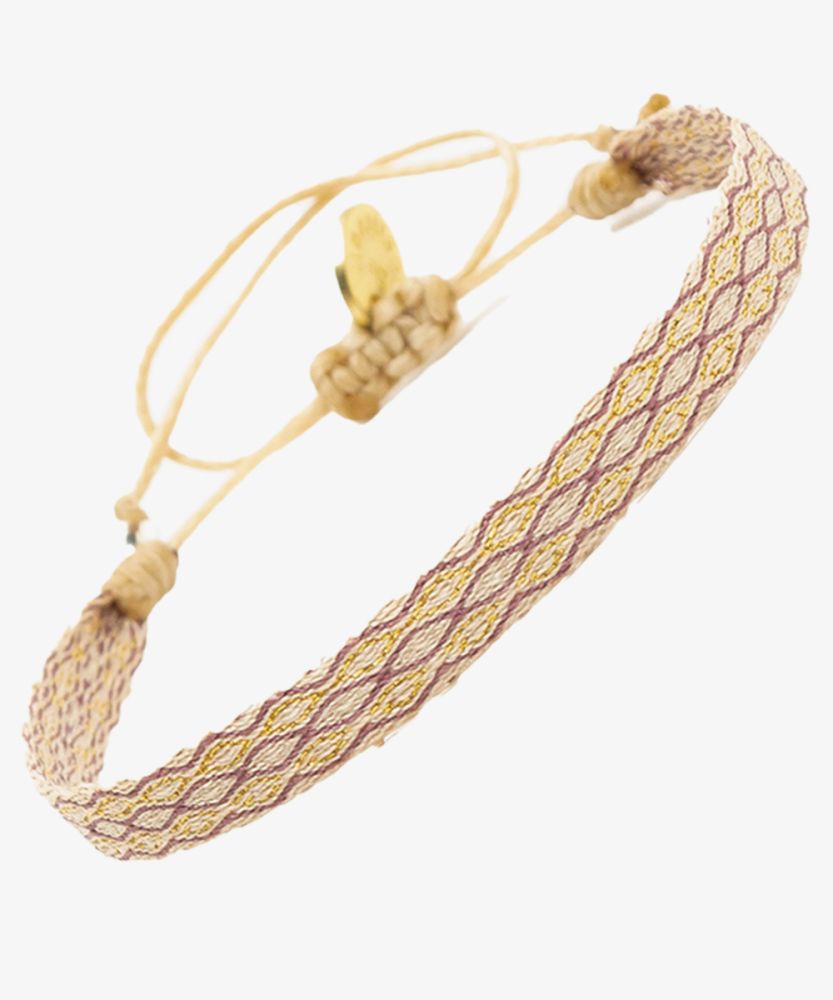 Pulsera Argantina 120 - BEIGE & DORADO