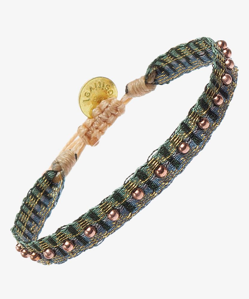 Bracelet Fontana 120 G - AZUL Y VERDE CON BEADS