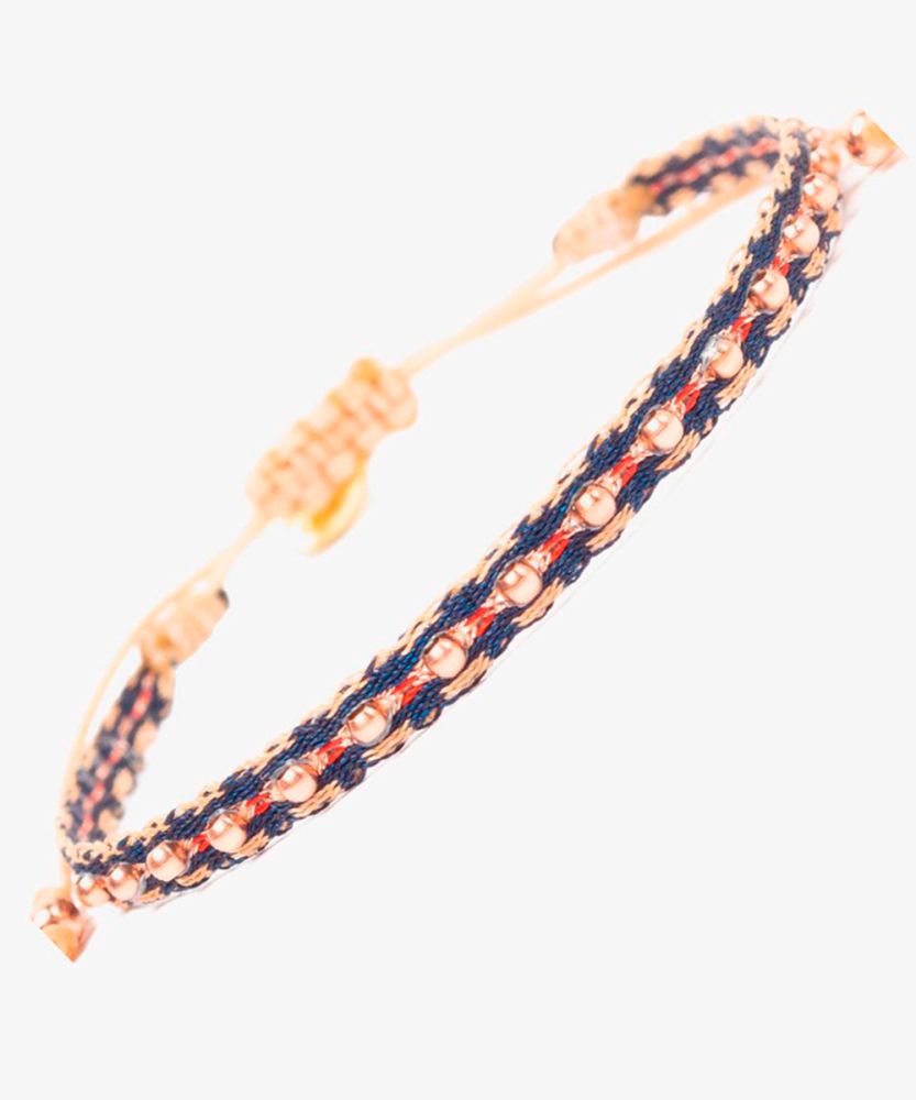 Bracelet Fontana 40 G - AZUL NAVY & ROJO
