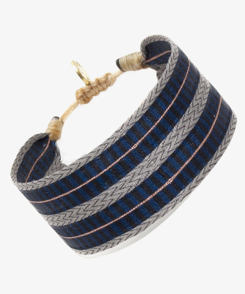 Pulsera ARGANTINA 2cm - AZUL & GRIS