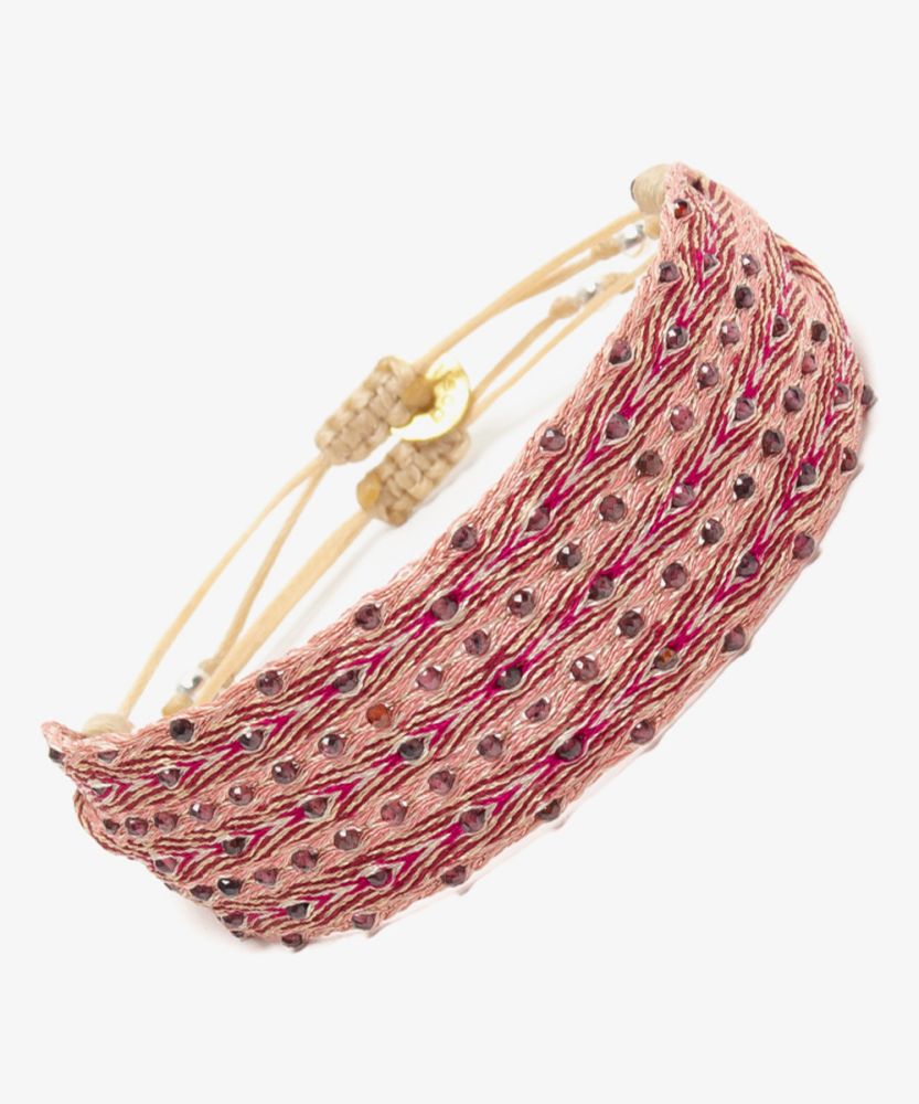 Pulsera ARGANTINA 2 cm especial - GRANATE