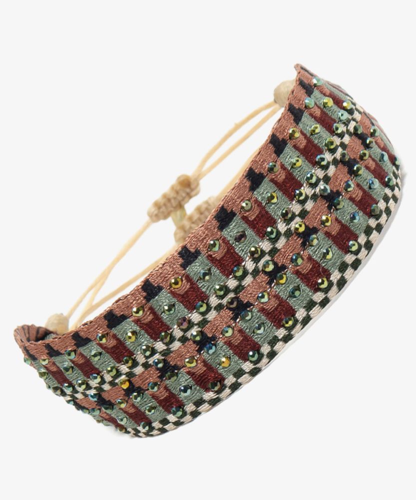 Bracelet 2 cm Special Doble Green pirite