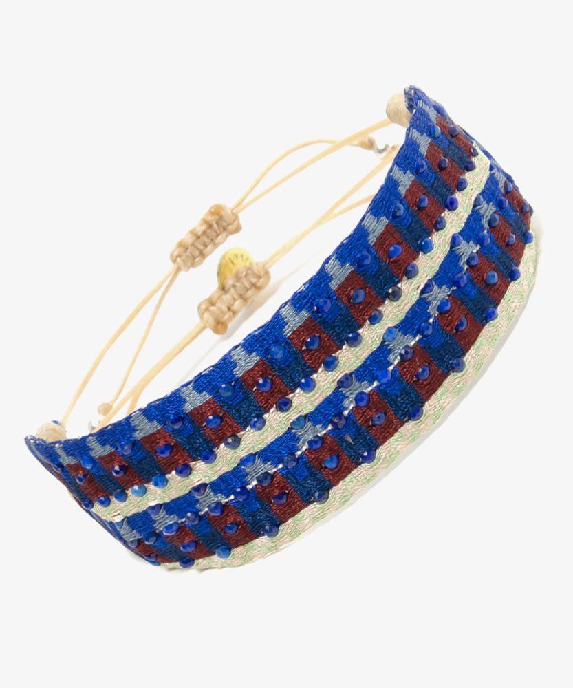 Pulsera ARGANTINA 2 cm especial - LAPISLAZULI