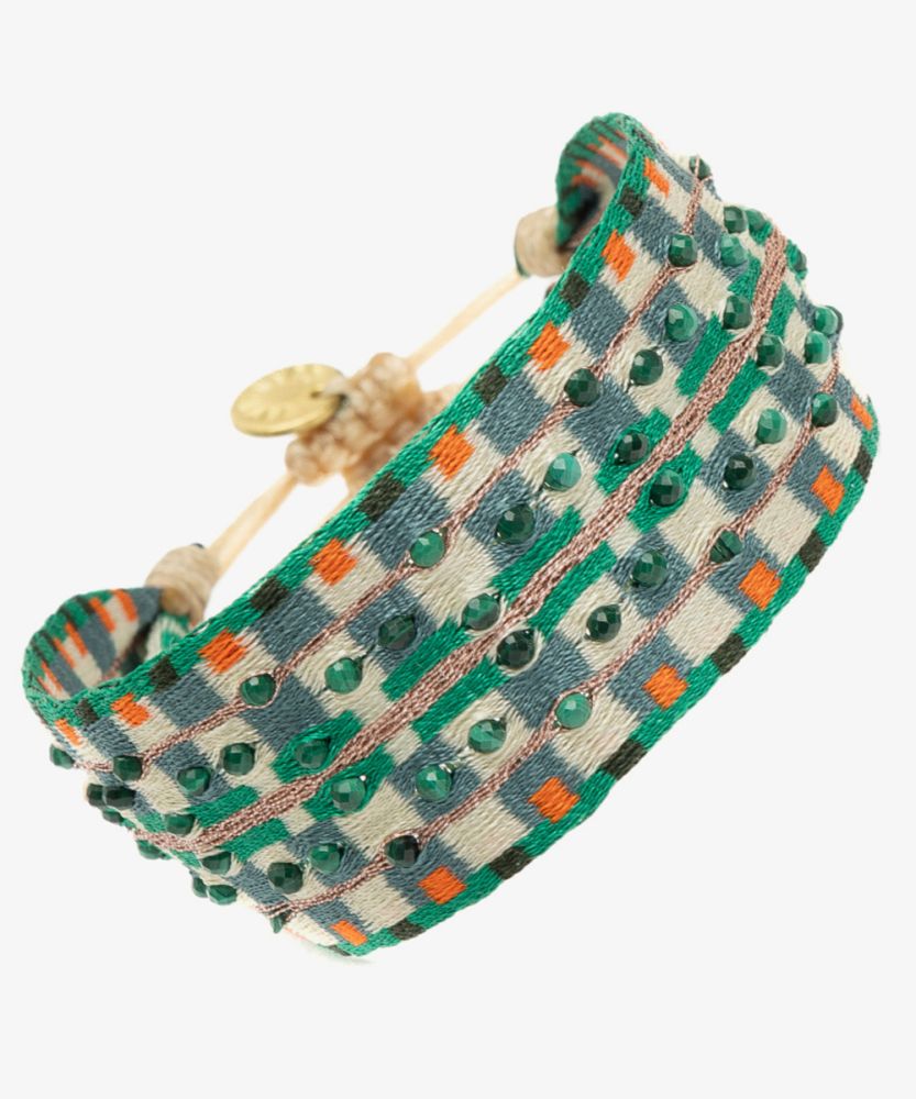 Pulsera ARGANTINA 2 cm especial - AMAZONITA