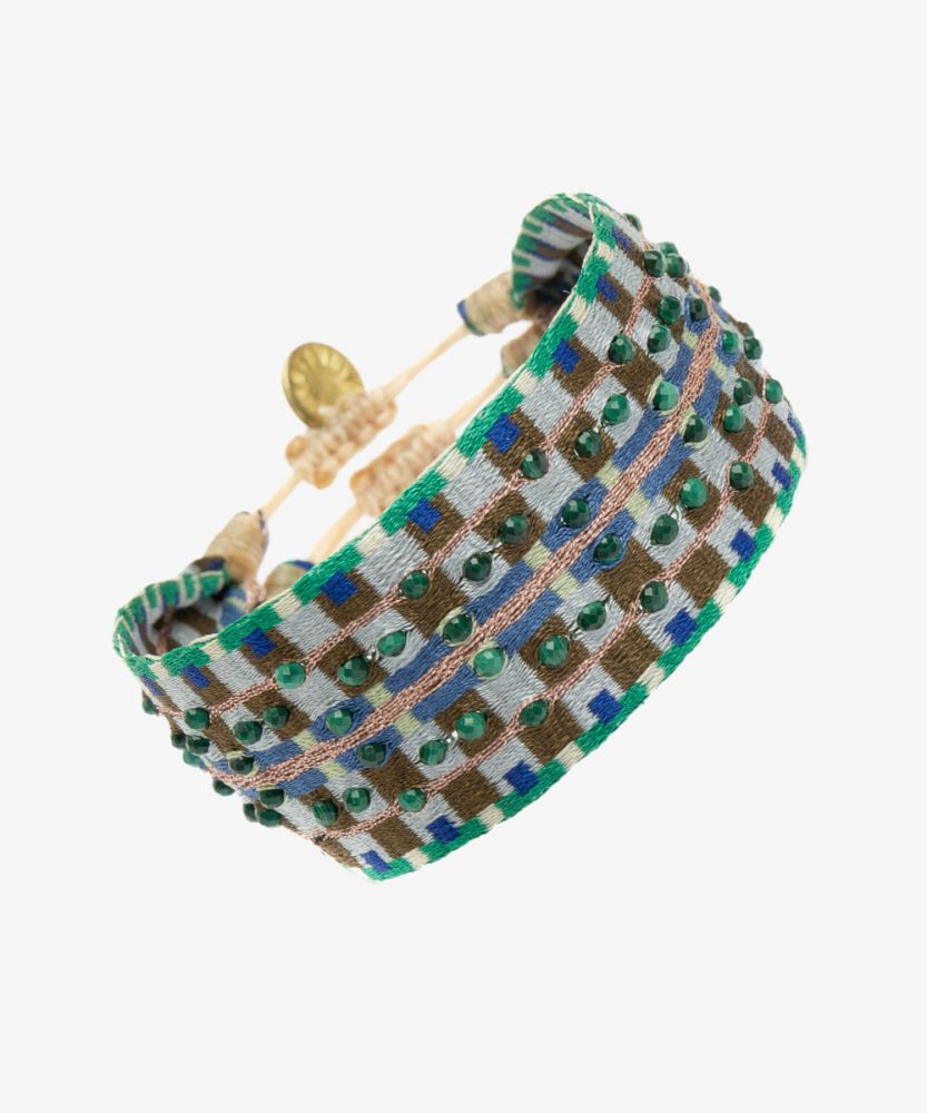 Pulsera ARGANTINA 2 cm especial - AMAZONITA