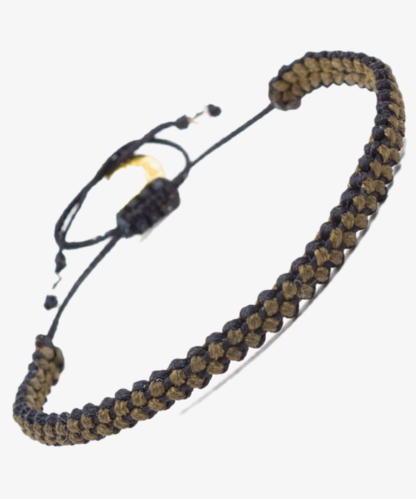 Pulsera Earth - Kaki & Negro