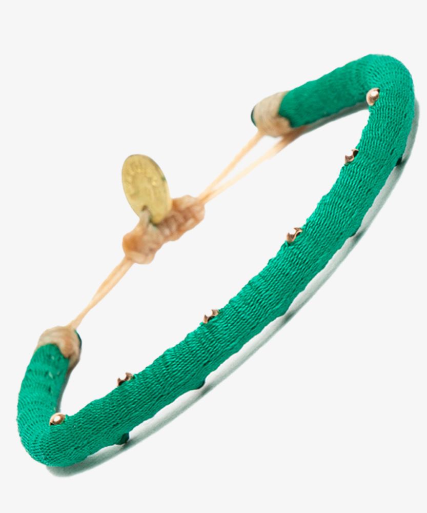 Pulsera ICM - LISO ENROLLADO CON PIEDRA 