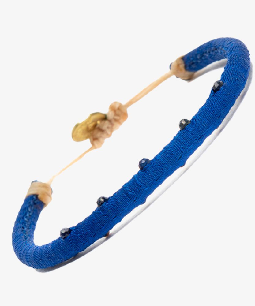 Pulsera ICM - LISO ENROLLADO CON PIEDRA 